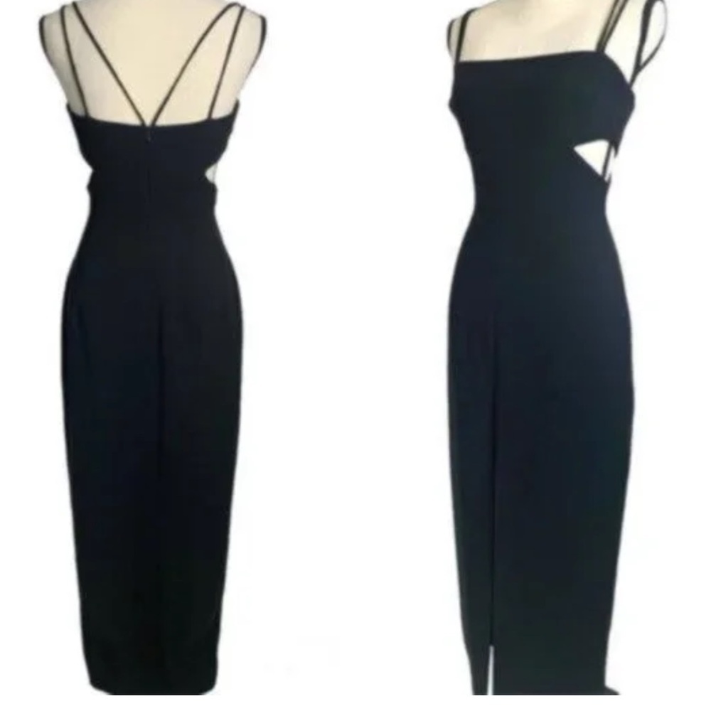 Tahari Black Cut-out Dress Size 2
